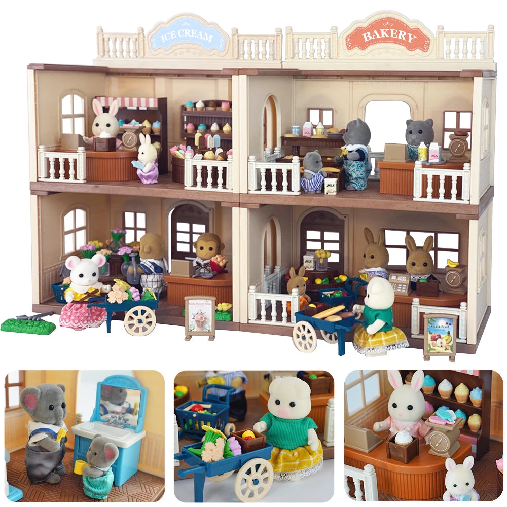 1:12 Poppenhuis Meubels Villa – Miniatuur Keuken- en Dinette Set