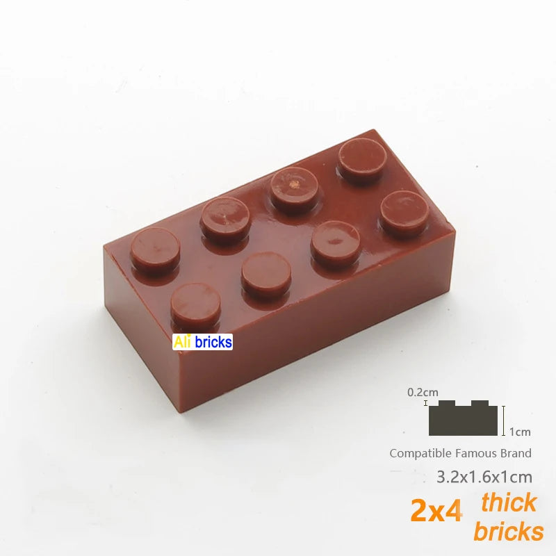 80 Stuks Bouwstenen – Dikke Blokken Compatibel met Lego (3+)