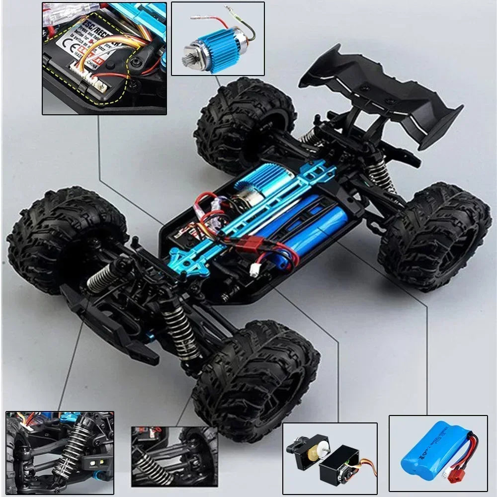 S140 RC Monstertruck โ 50 km/u 4WD Raceauto 1:16 voor Kinderen