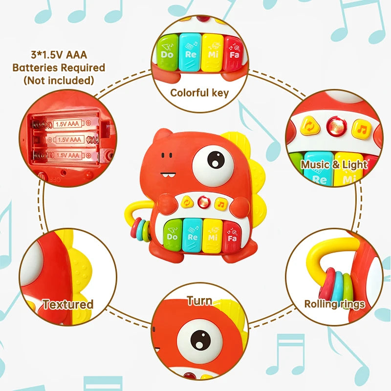 Baby Elektronische Piano – Muziekspeelgoed voor 0-3 Jaar