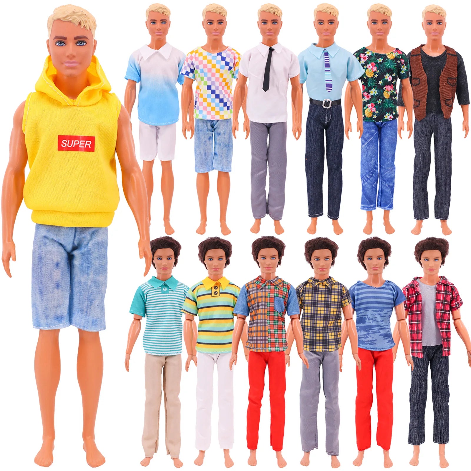 Ken Kledingset Handgemaakt – Stijlvolle Outfit voor 30 cm Poppen
