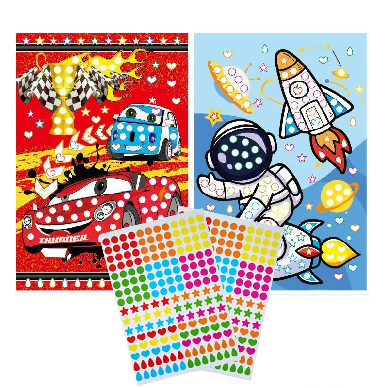 Dot Sticker Mozaïek Set – Creatief Plakplezier voor Kinderen 3-12 Jaar