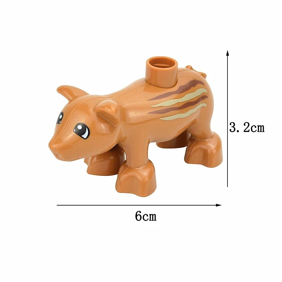 Dieren Bouwstenen Kind – 72x Grote Duplo Blokken Set (3+ Jaar)