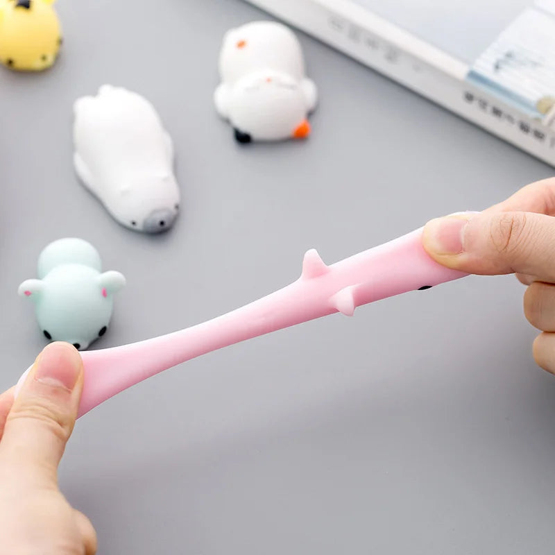 Mochi Squishies – Set van 5 t/m 50 Zachte Knijpfiguren voor Kinderen