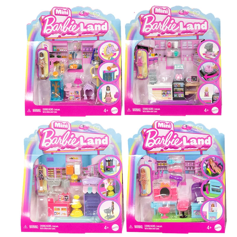 Mini BarbieLand Kapsalon – Poppenhuis Accessoire voor 30 cm Barbie