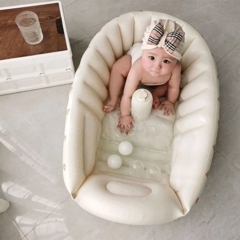Opblaasbare Babybadkuip met Cartoon Design – 90x55x30 cm