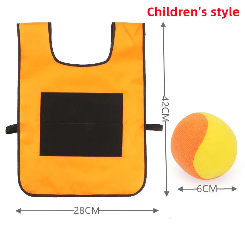 Sticky Jersey Vest voor Kinderen – Buitenspeelgoed met Klittenbandballen