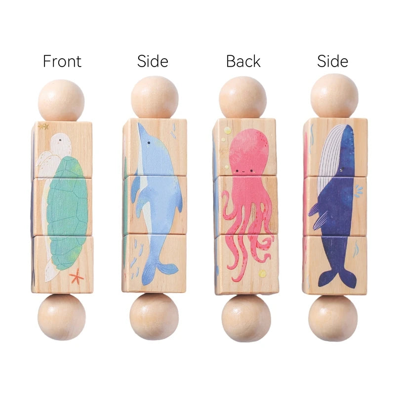 Houten Montessori Raket Speelgoed โ Educatief & Creatief โ 4+