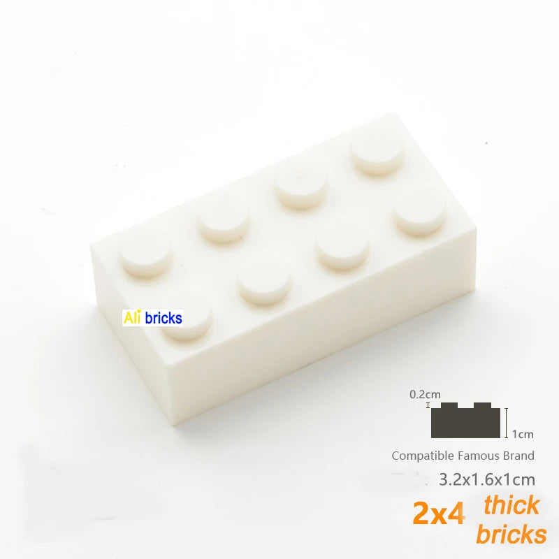 80 Stuks Bouwstenen – Dikke Blokken Compatibel met Lego (3+)