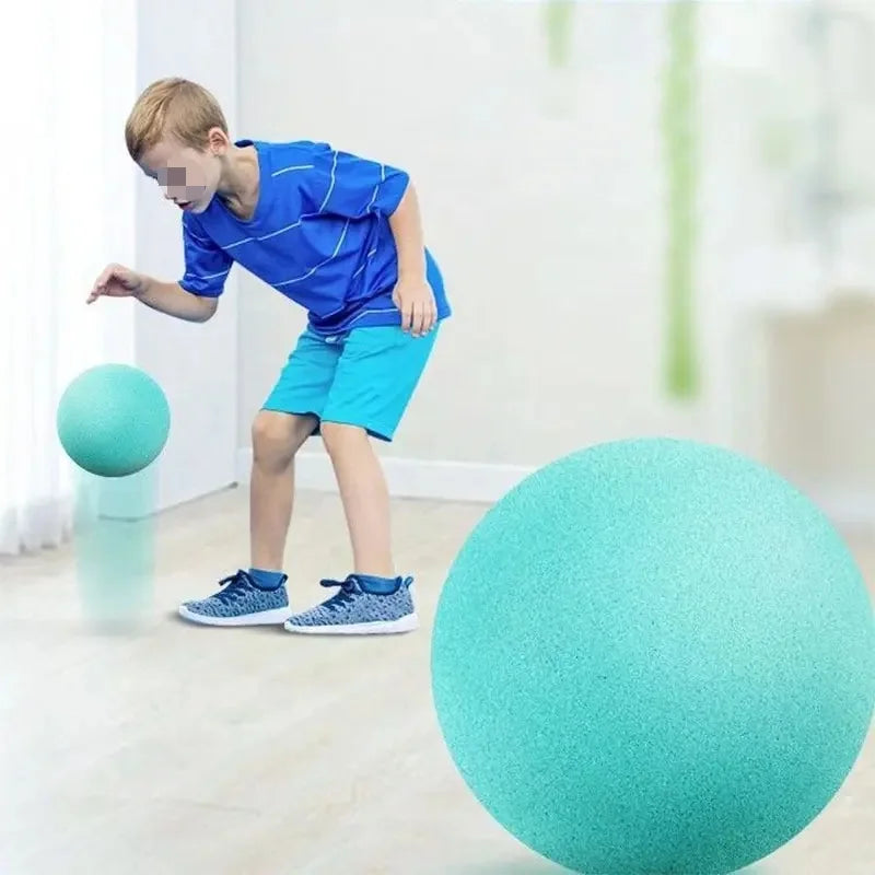Stille Bouncebal 21 cm – Grote Stuiterbal voor Binnen – PU Foam