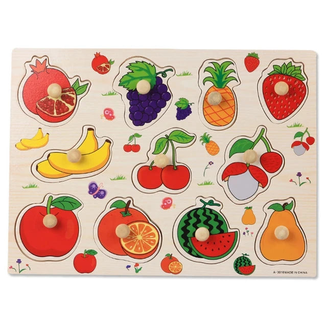Montessori Houten Puzzel – Leren voor Baby’s & Peuters (1-4 jaar)