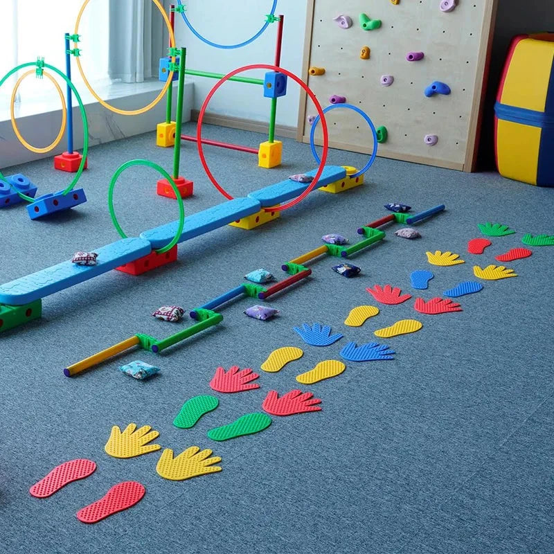 Hand- en Voetbordspel – 8 Pads voor Actief Spel & Motoriek Kinderen