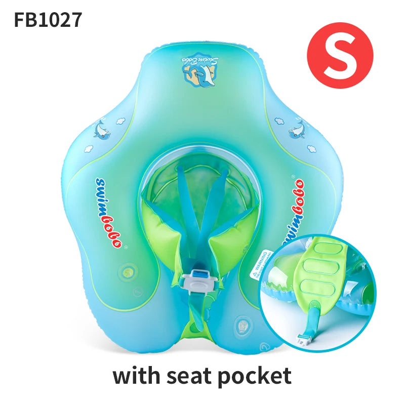 Opblaasbare Baby Zwemwagen met Zonnekap – Veilig & Comfortabel