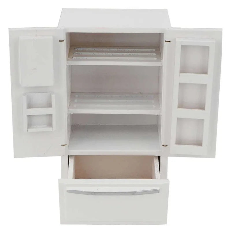 1/12 Miniatuur Keuken Poppenhuis – Witte Houten Keukenset