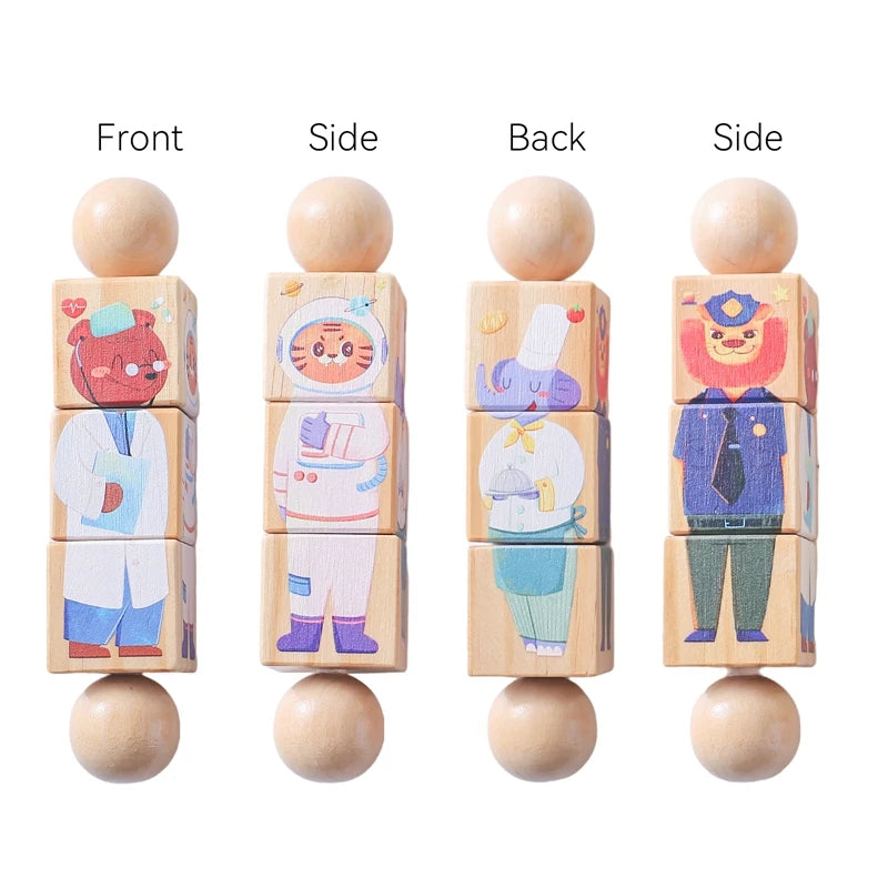 Houten Montessori Raket Speelgoed โ Educatief & Creatief โ 4+