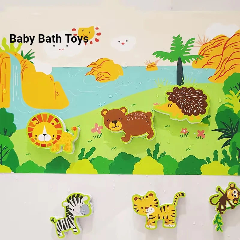Schuimdier Badspeelgoed – Drijvende Dierenfiguren voor Baby & Peuter