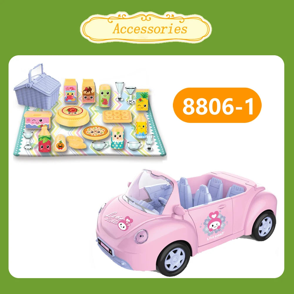 1:12 Poppenhuis Meubels Villa – Miniatuur Keuken- en Dinette Set