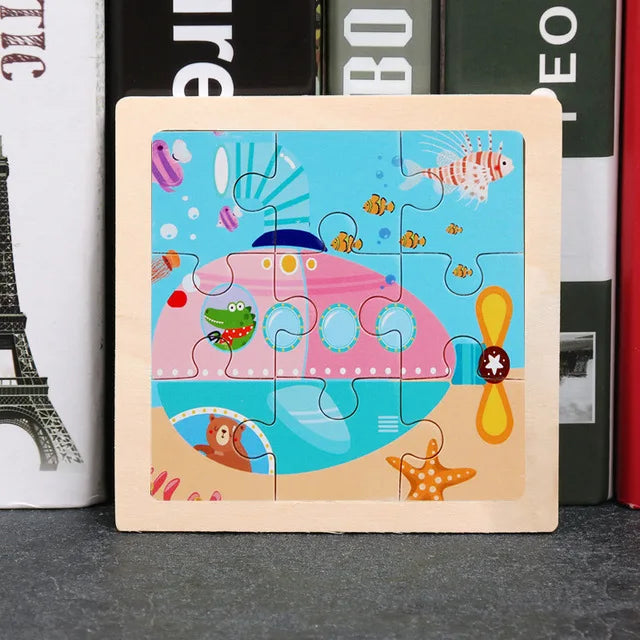 Houten Dierenpuzzel voor Kinderen – Educatief & Duurzaam (3-6 jr)