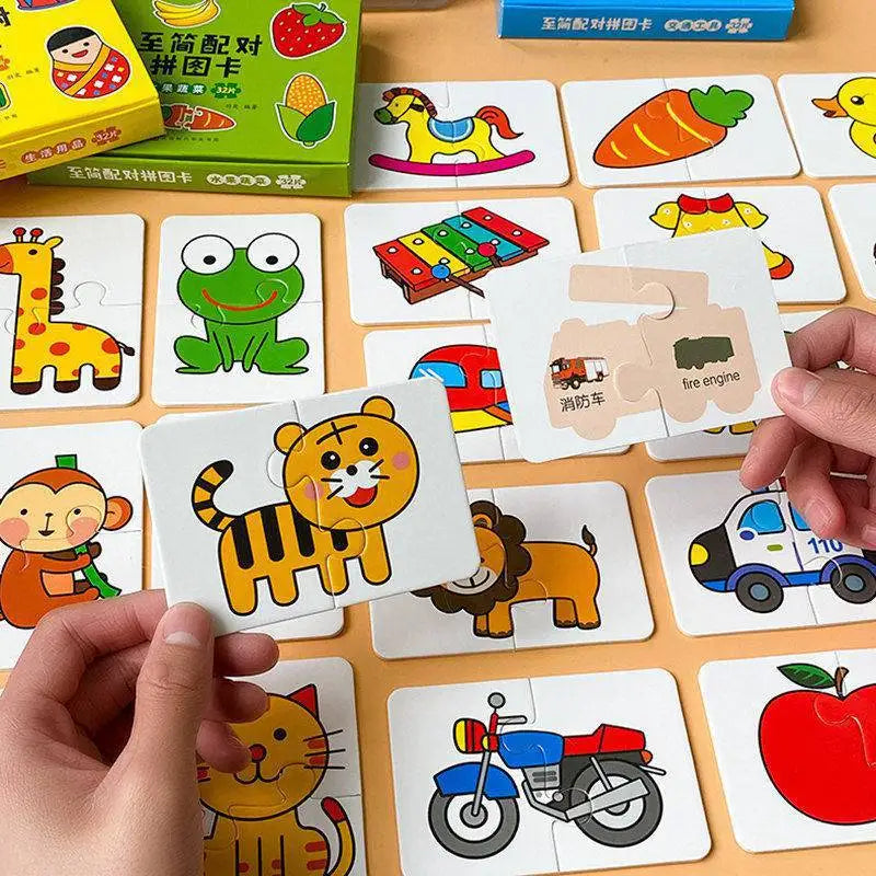 Dierenpuzzels voor Peuters – Montessori Speelgoed (1-2 jaar)