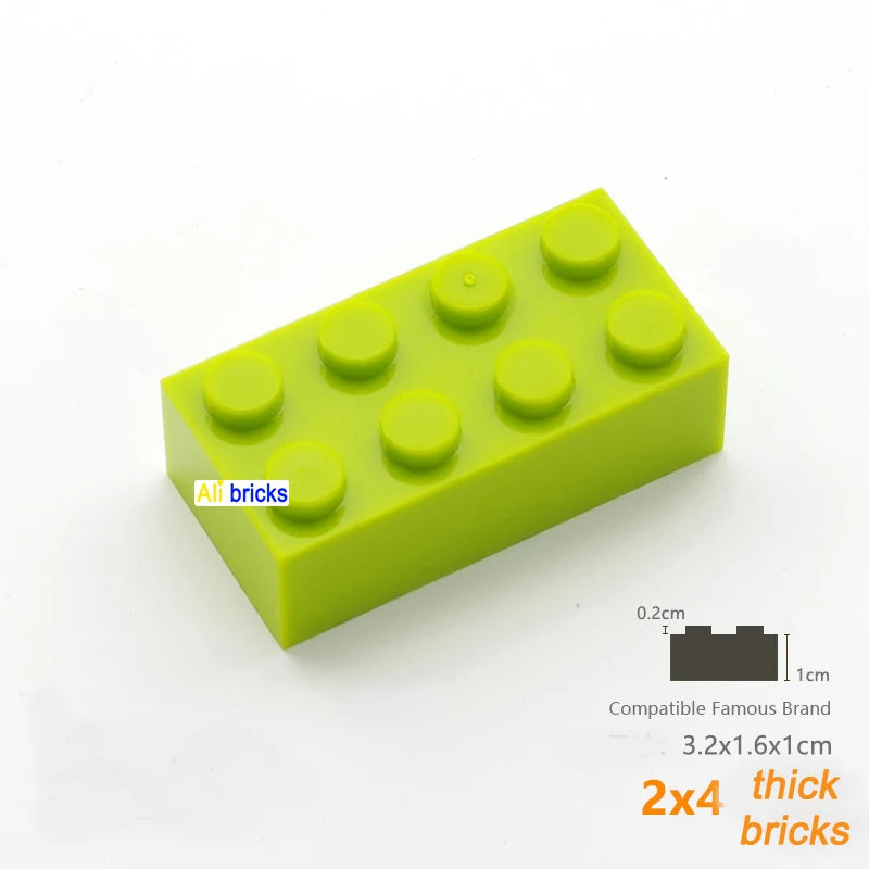 80 Stuks Bouwstenen – Dikke Blokken Compatibel met Lego (3+)