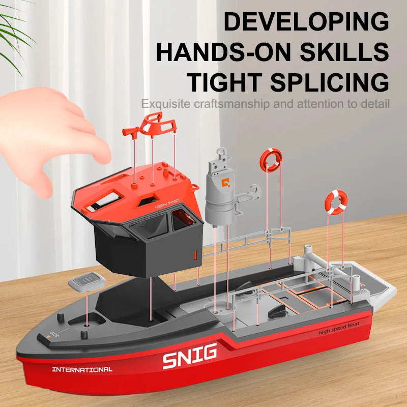 RC Reddingsboot TX694 – 2.4G Speedboot met 50m Bereik & 18min Speeltijd