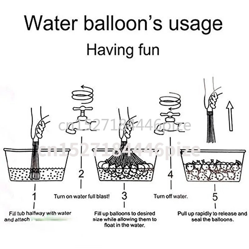 111 Waterballonnen Kinderen – Snelle Vulling voor Zomerpret 5+