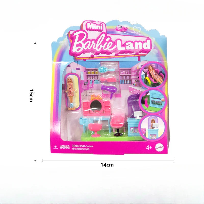 Mini BarbieLand Kapsalon – Poppenhuis Accessoire voor 30 cm Barbie