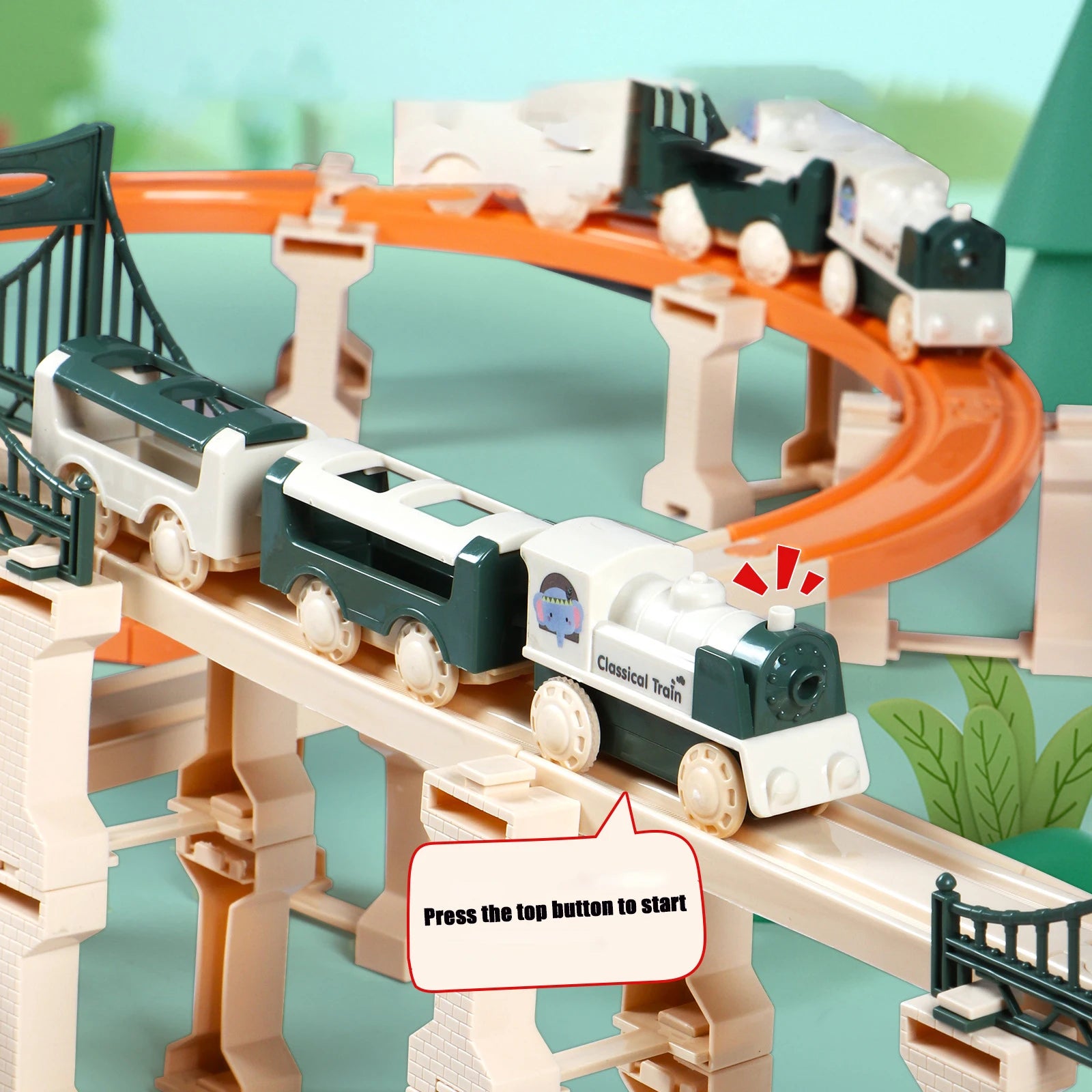 DIY Elektrische Treinwagon – Bouwset voor Kinderen met Rijdende Motor