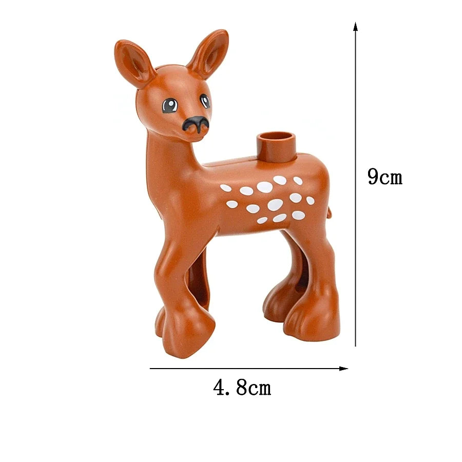 Dieren Bouwstenen Kind – 72x Grote Duplo Blokken Set (3+ Jaar)