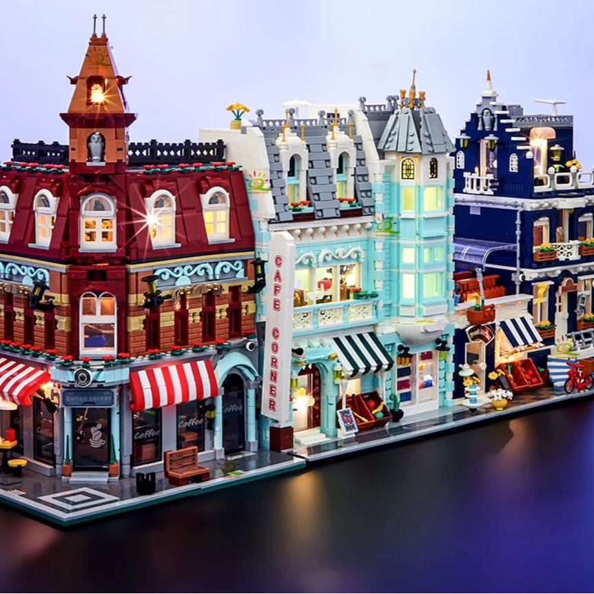 City Corner Coffee Bouwset – Mini Café Speelgoed | 14+ | MOC Style
