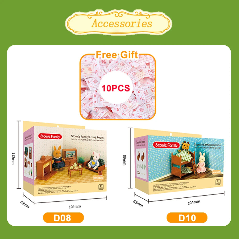 1:12 Poppenhuis Meubels Villa – Miniatuur Keuken- en Dinette Set