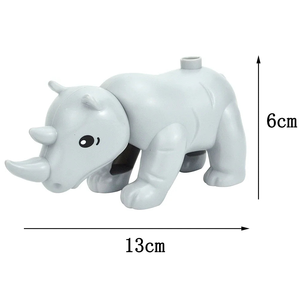 Dieren Bouwstenen Kind – 72x Grote Duplo Blokken Set (3+ Jaar)