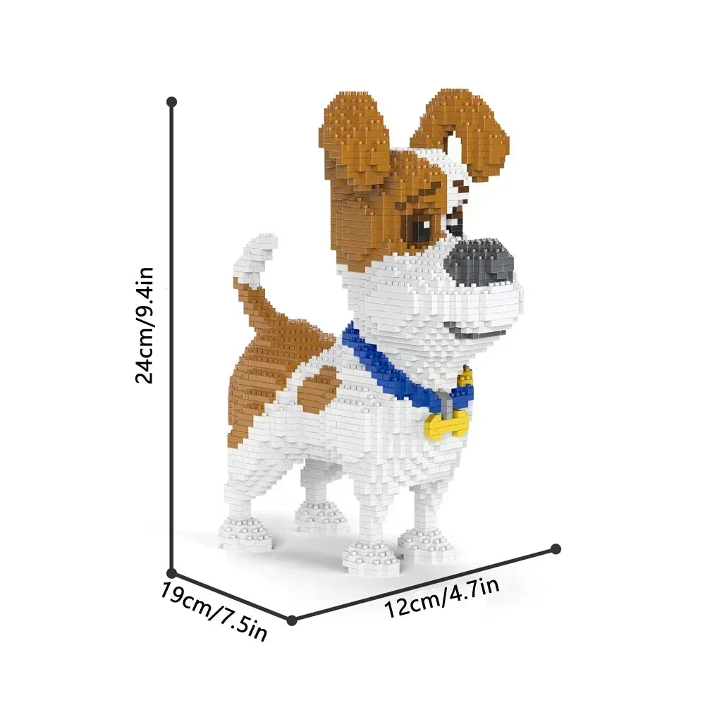Yorkshire Terrier Hondenmodel – Micro Bouwstenen Set (14+)