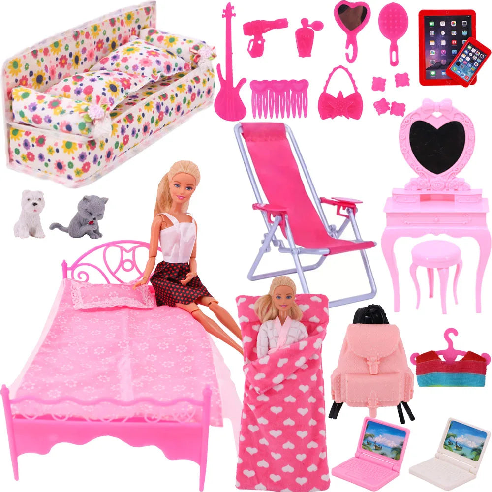 Barbie Meubelset – Poppenhuis Meubels & Accessoires 30cm Poppen