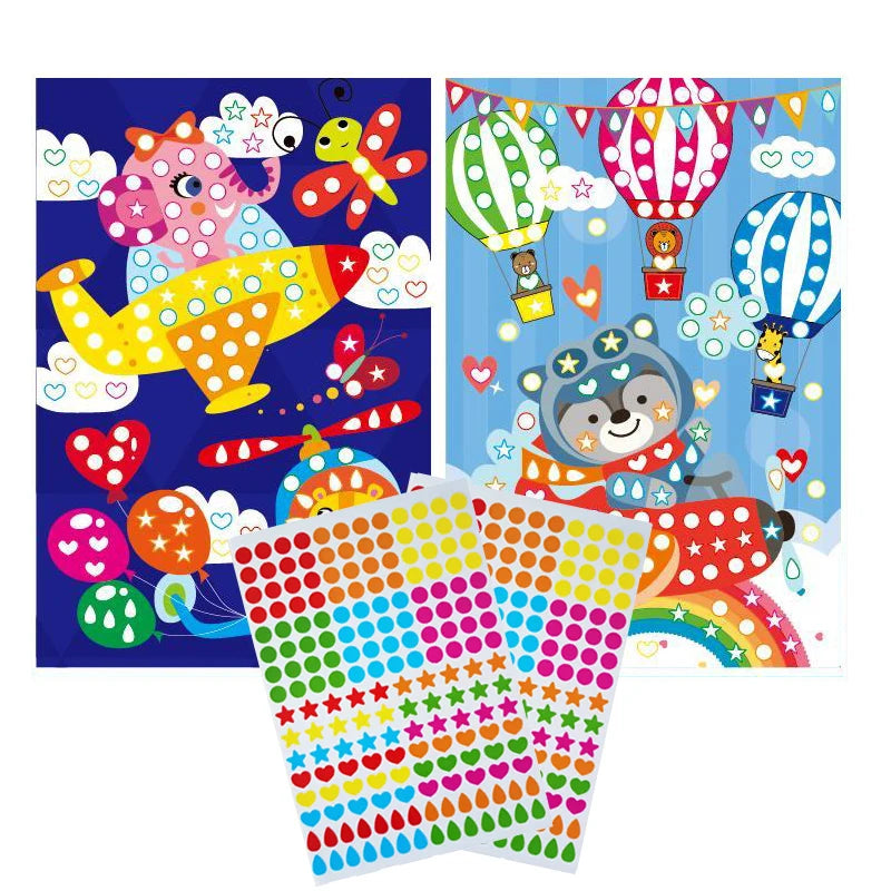 Dot Sticker Mozaïek Set – Creatief Plakplezier voor Kinderen 3-12 Jaar