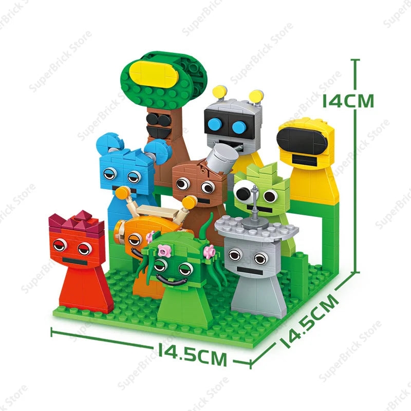 Sprunki Horror Bouwstenen – Griezelige Figuren Set (6+ Jaar)