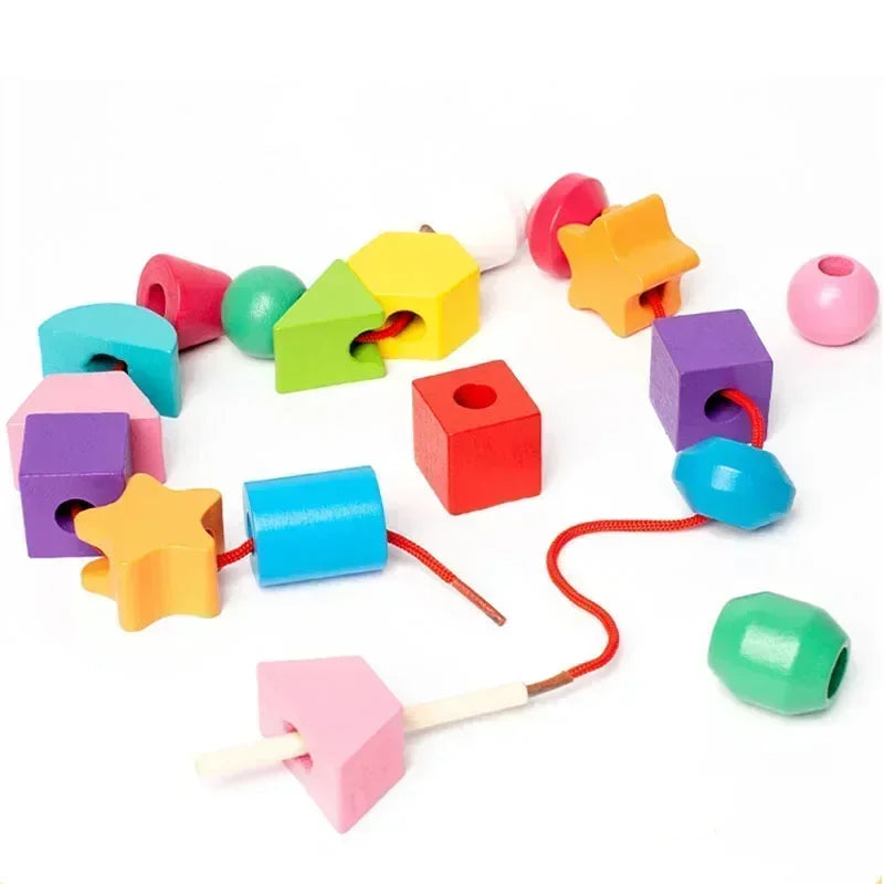 Montessori Houten Vorm- & Kleurenpuzzel – Educatief Speelgoed (3+)