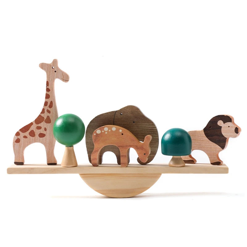Montessori Zintuiglijk Stapelspeelgoed – Houten Baby Speelgoed (0-3 jaar)