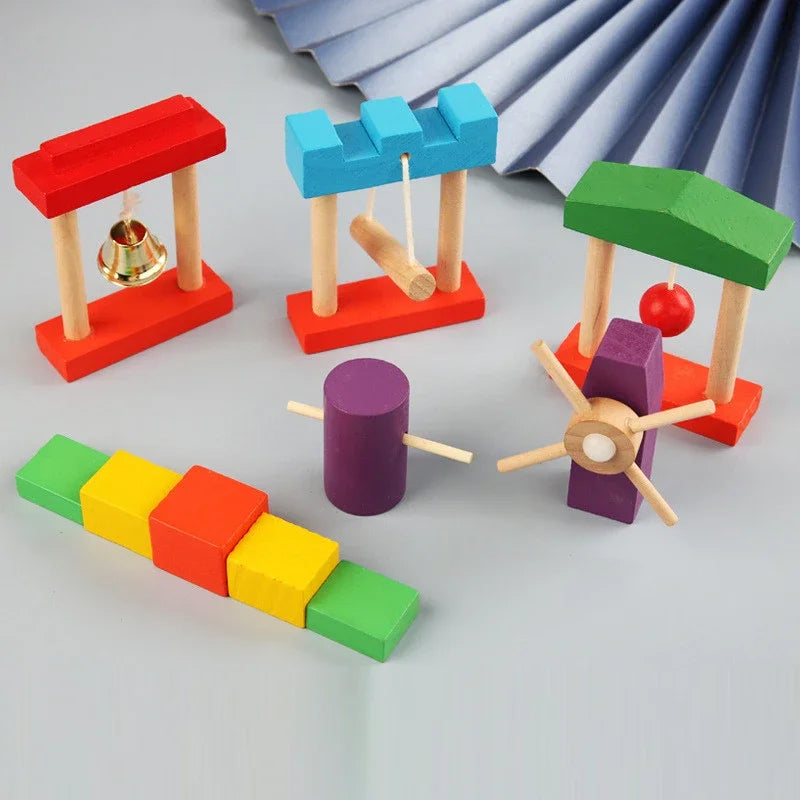 Regenboog Houten Domino Speelgoed – Educatief Kleurenplezier (4+ Jaar)