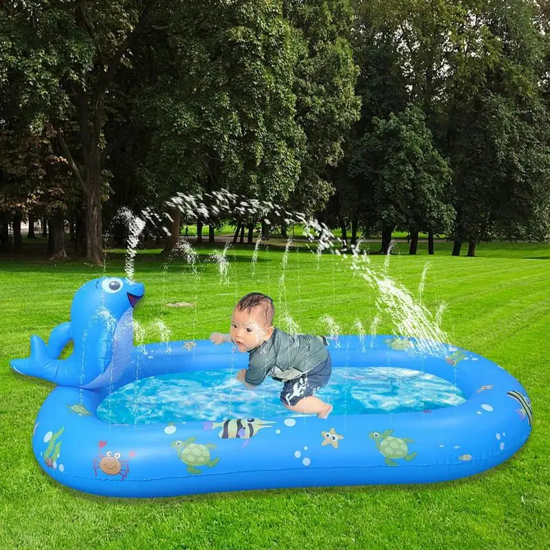 Opblaasbare Spuitmat Kinderen – Sproeibad Watermat 3+ Tuin