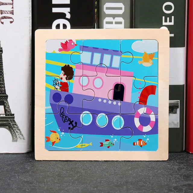 Houten Dierenpuzzel voor Kinderen – Educatief & Duurzaam (3-6 jr)