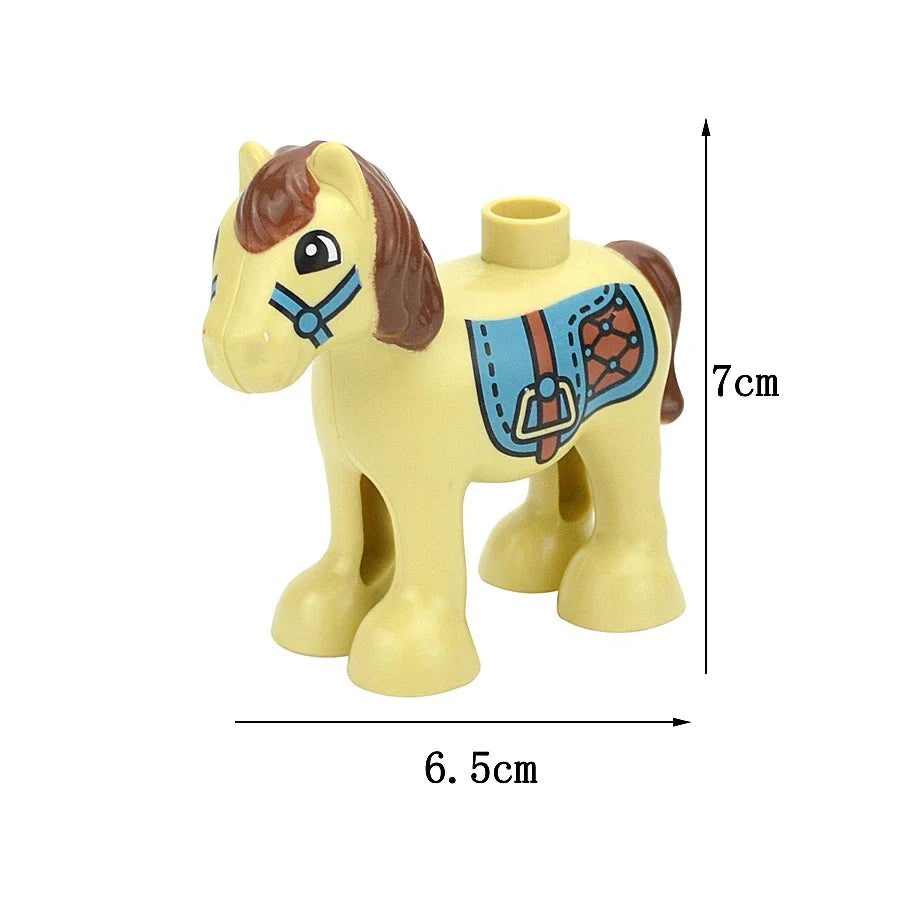 Dieren Bouwstenen Kind – 72x Grote Duplo Blokken Set (3+ Jaar)
