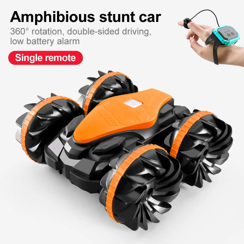 Amfibische RC Stuntauto – 4WD Waterdicht 360° Speelgoedauto