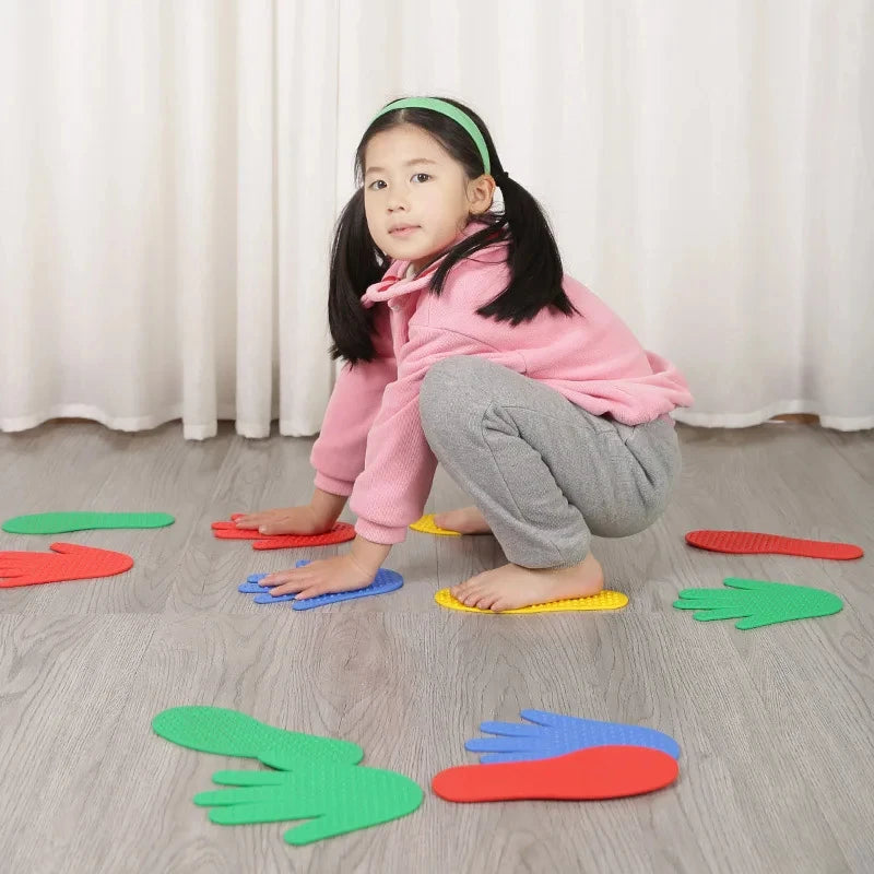 Hand- en Voetbordspel – 8 Pads voor Actief Spel & Motoriek Kinderen