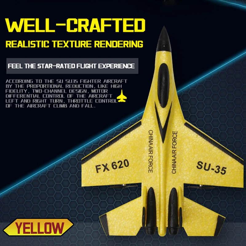 SU-35 RC Vliegtuig 2.4G – Bestuurbaar Schuimvliegtuig voor Kinderen