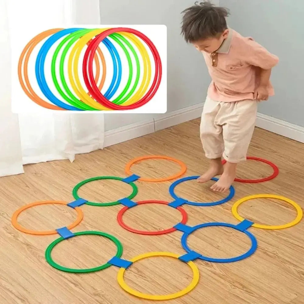 Kleurrijk Springring Spel – Buitenspeelgoed voor Kinderen & Peuters