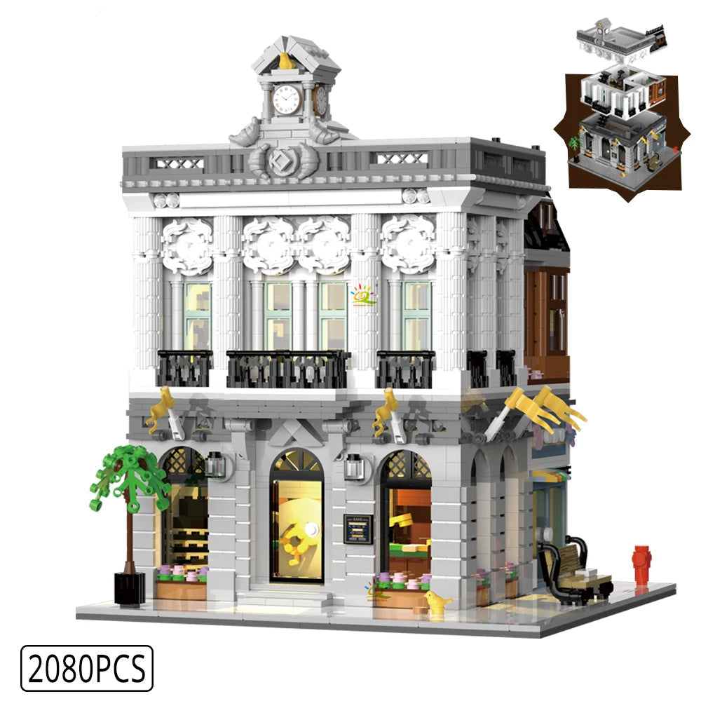 City Corner Coffee Bouwset – Mini Café Speelgoed | 14+ | MOC Style