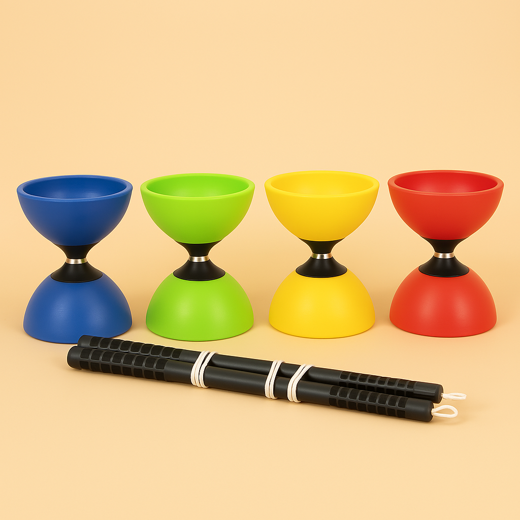 Zachte Chinese Diabolo voor Kinderen – Circus Speelgoed & Coördinatie
