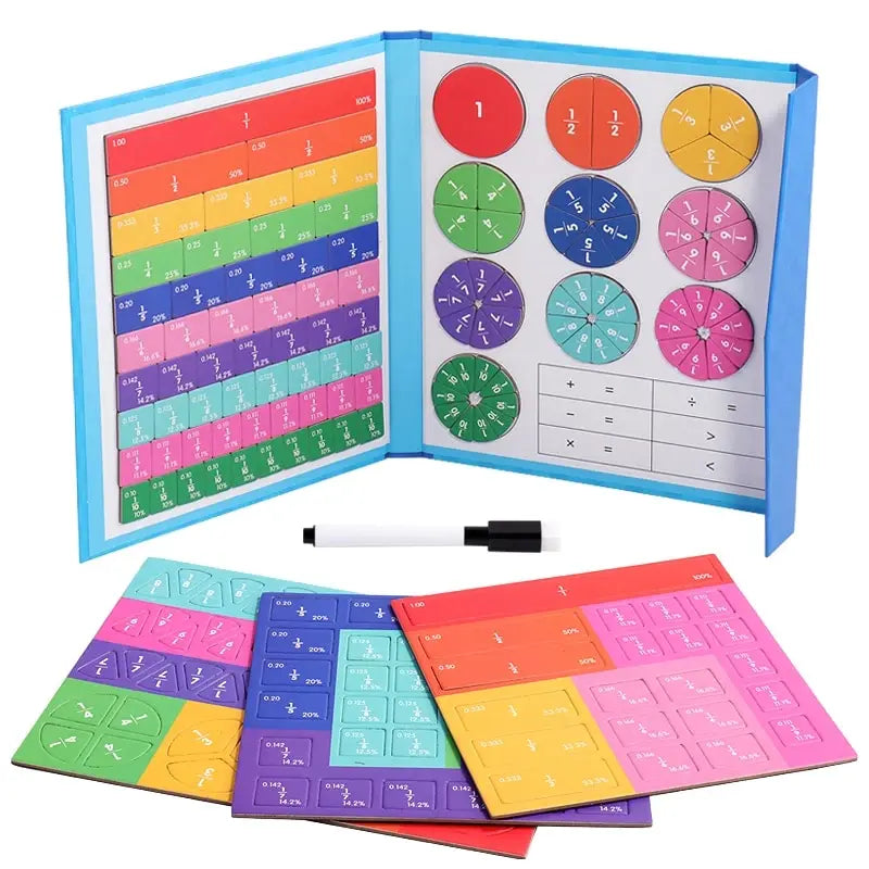 Magnetische Fractiepuzzel – Montessori Wiskundespel (3-12 jaar)