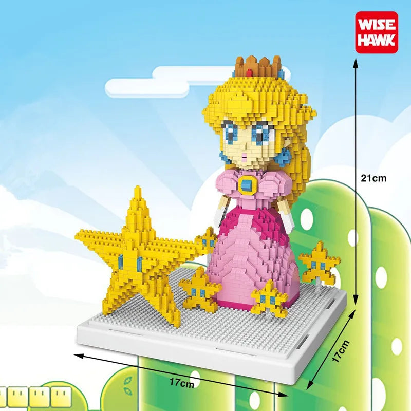Super Mario Micro Bouwstenen – Prinses Peach Set (14+ Jaar)